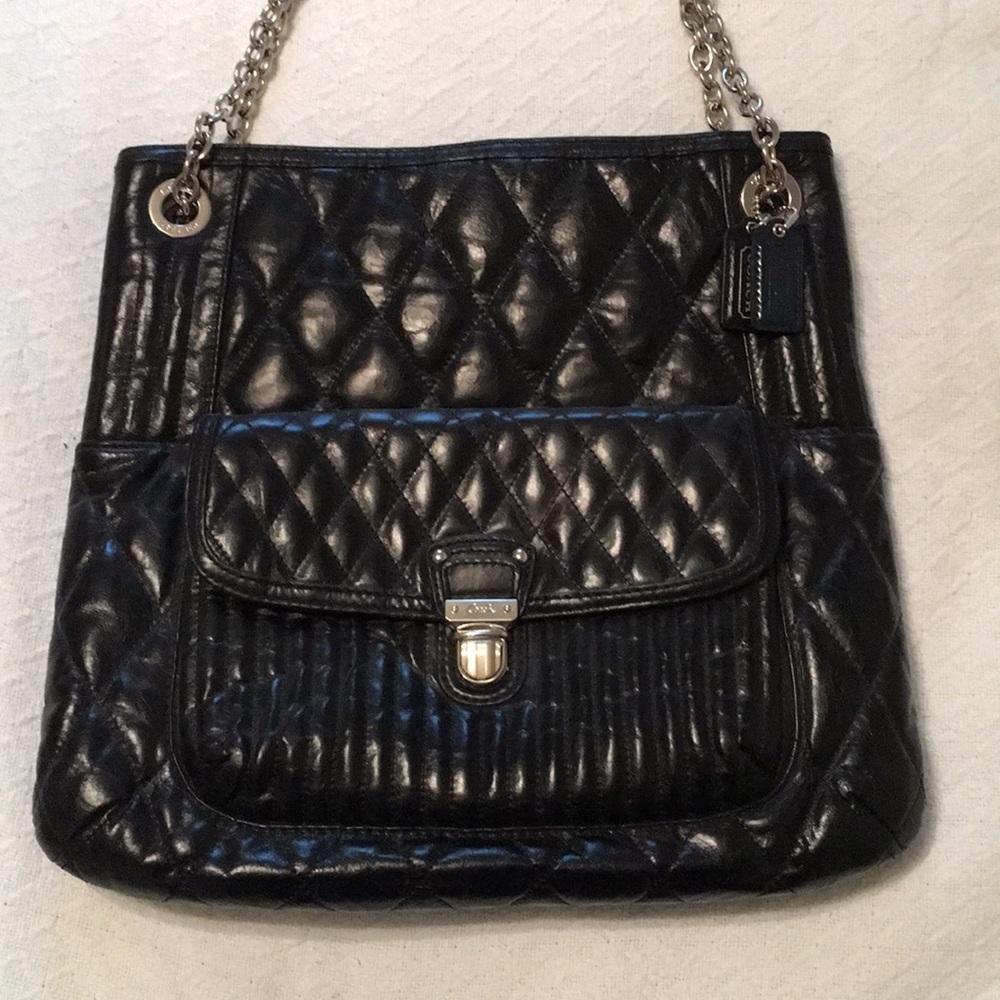 Classic padded purse, coach purse, padded purse